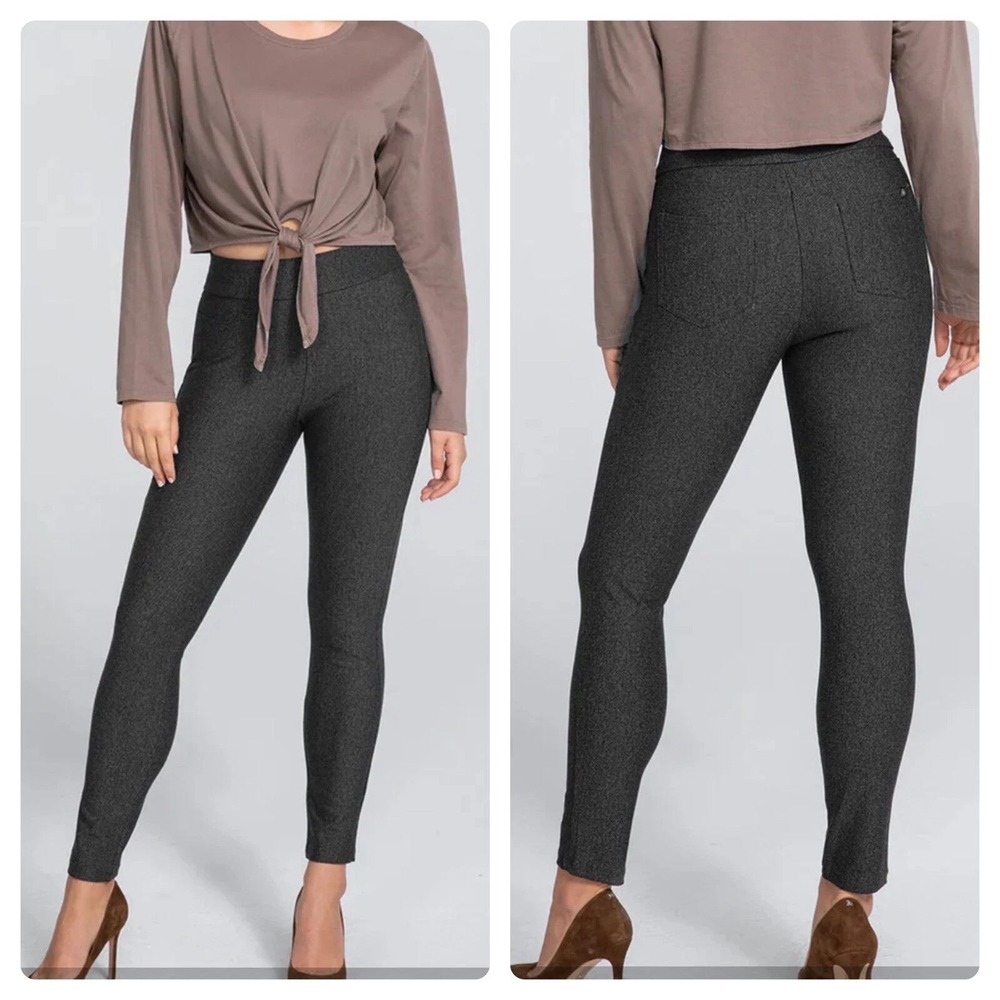HONEYLOVE EverReady Pant Tummy Panel Sz S Charcoal Gray Everyday Work Pants NWT